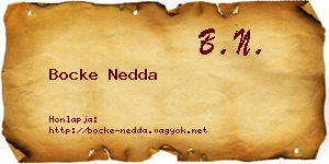 Bocke Nedda névjegykártya